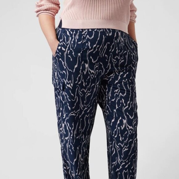 NWT Athleta Vienna Cargo Pant Elastic Waist Voyage Orchid Pink